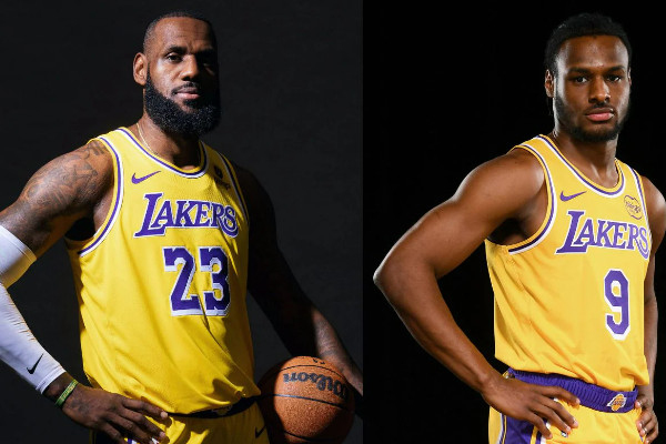 NBA新紀元！勒布朗父子攜手共闖賽場，全球矚目！